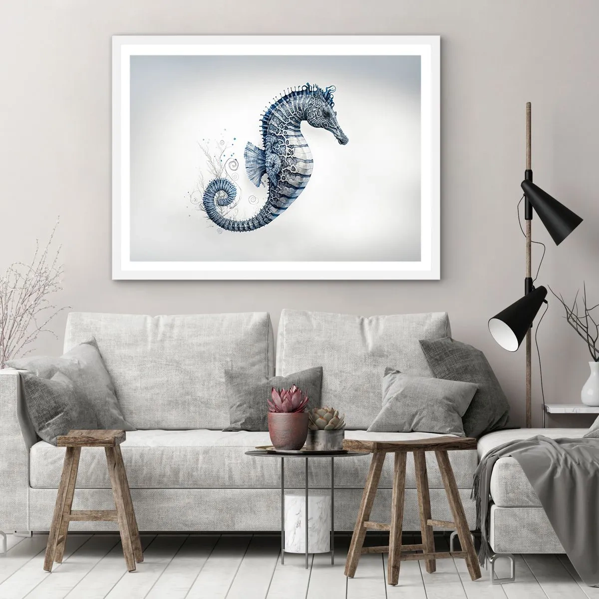 Plagát v bielom ráme - Jemný vtip prírody - 70x50 cm