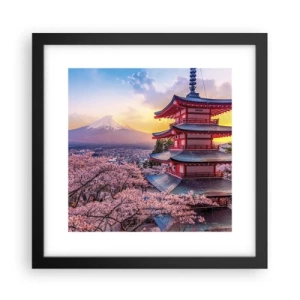Plagát v čiernom ráme - Podstata japonského ducha - 30x30 cm