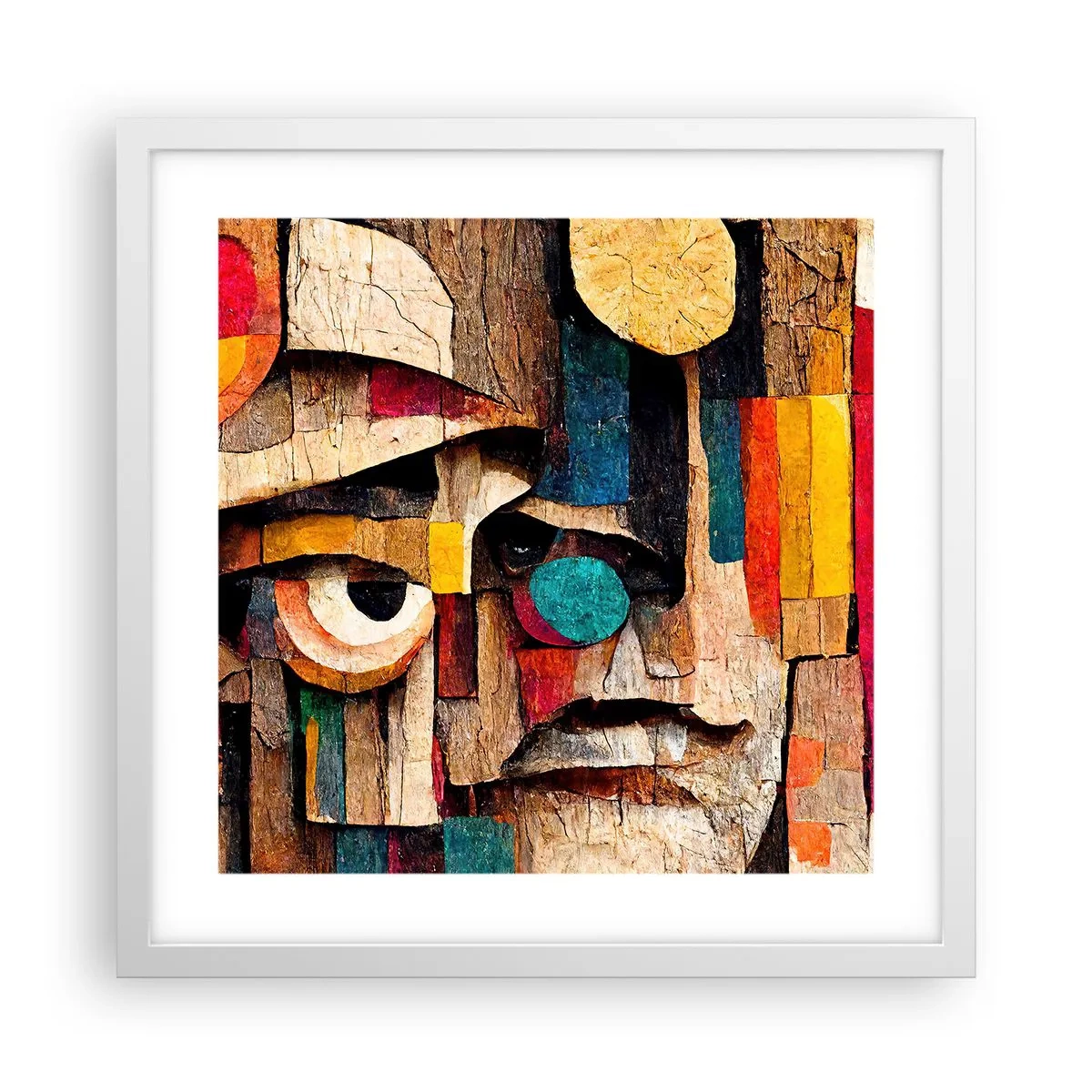 Plagát v bielom ráme - Vidím ťa… - 40x40 cm