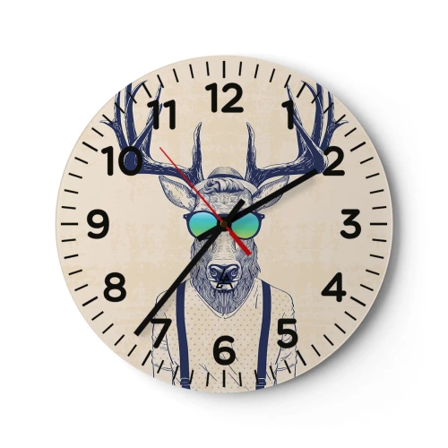 Nástenné hodiny - A koho si čakal? - 30x30 cm