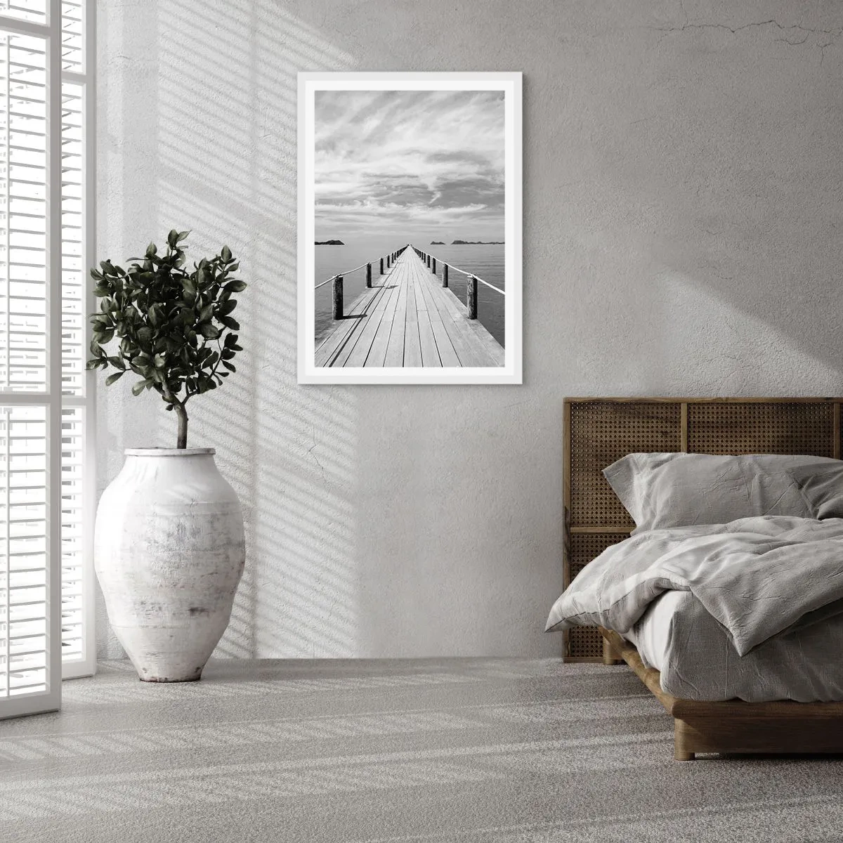 Plagát v bielom ráme - Čo tak cesta… - 30x40 cm