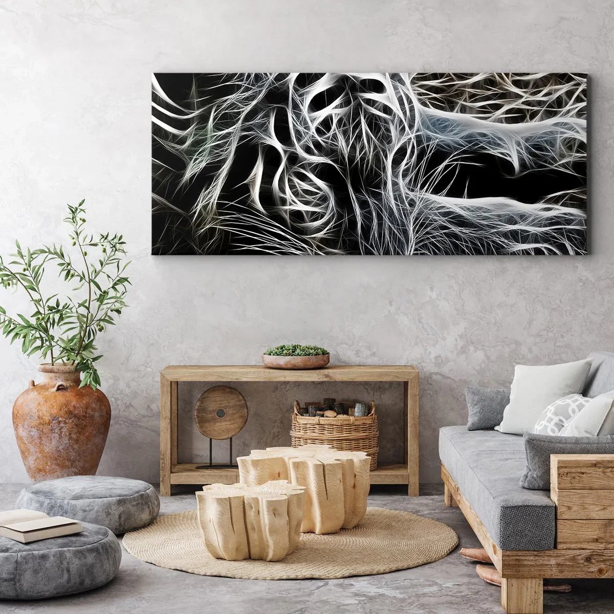 Obraz na plátne - Štúdia mačacej ľahkosti - 100x40 cm