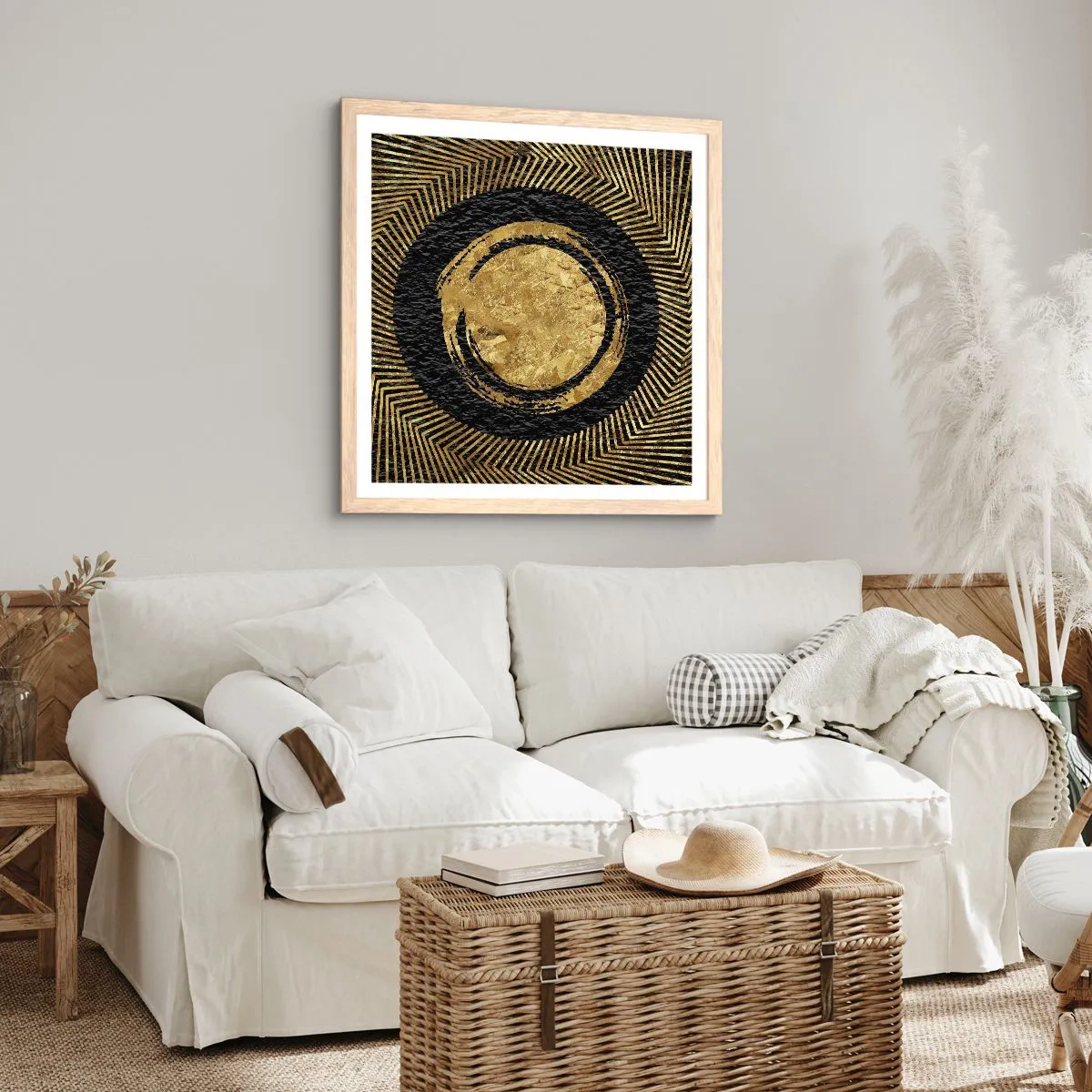 Plagát v ráme zo svetlého duba - Glamour - 40x40 cm