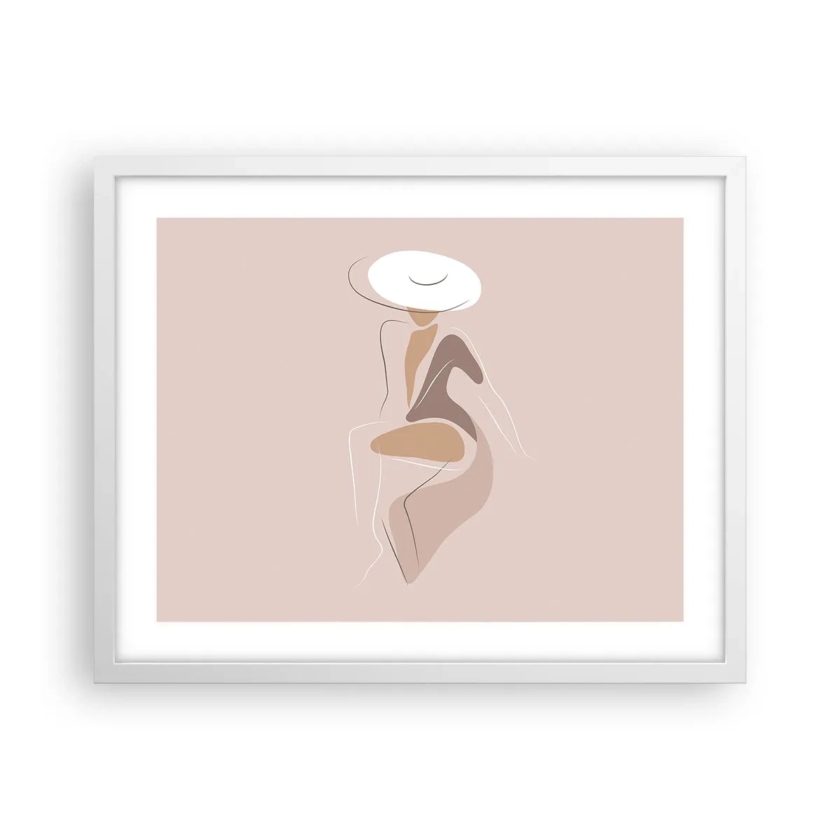 Plagát v bielom ráme - Ako vyzerá pravá dáma? - 50x40 cm
