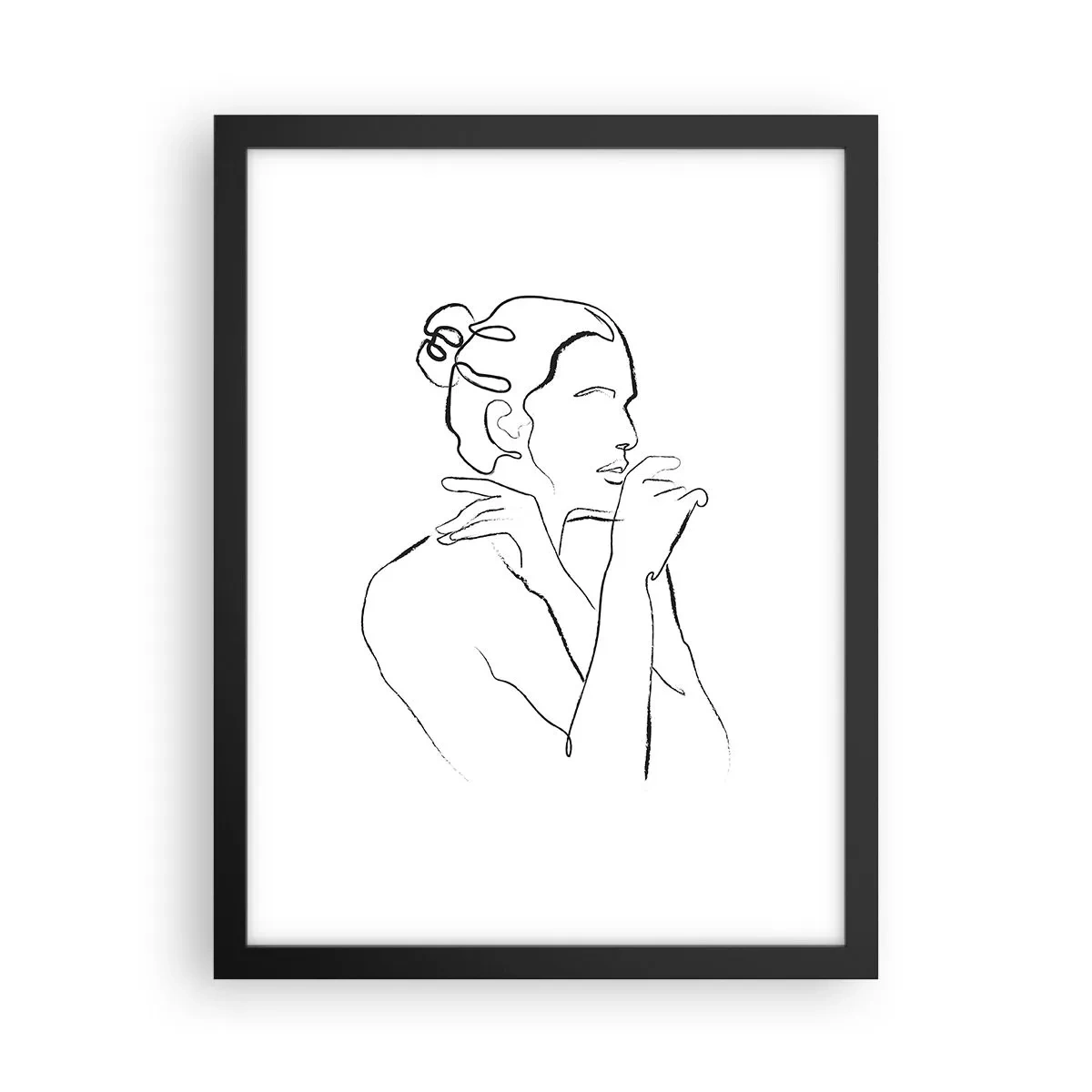 Plagát v čiernom ráme - Akt: zmyselné tajomstvo - 30x40 cm