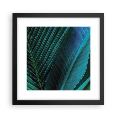 Plagát v čiernom ráme - Anatómia zelene - 30x30 cm