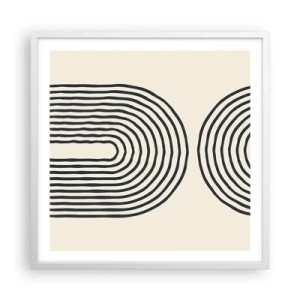 Plagát v bielom ráme - Už čoskoro… - 60x60 cm