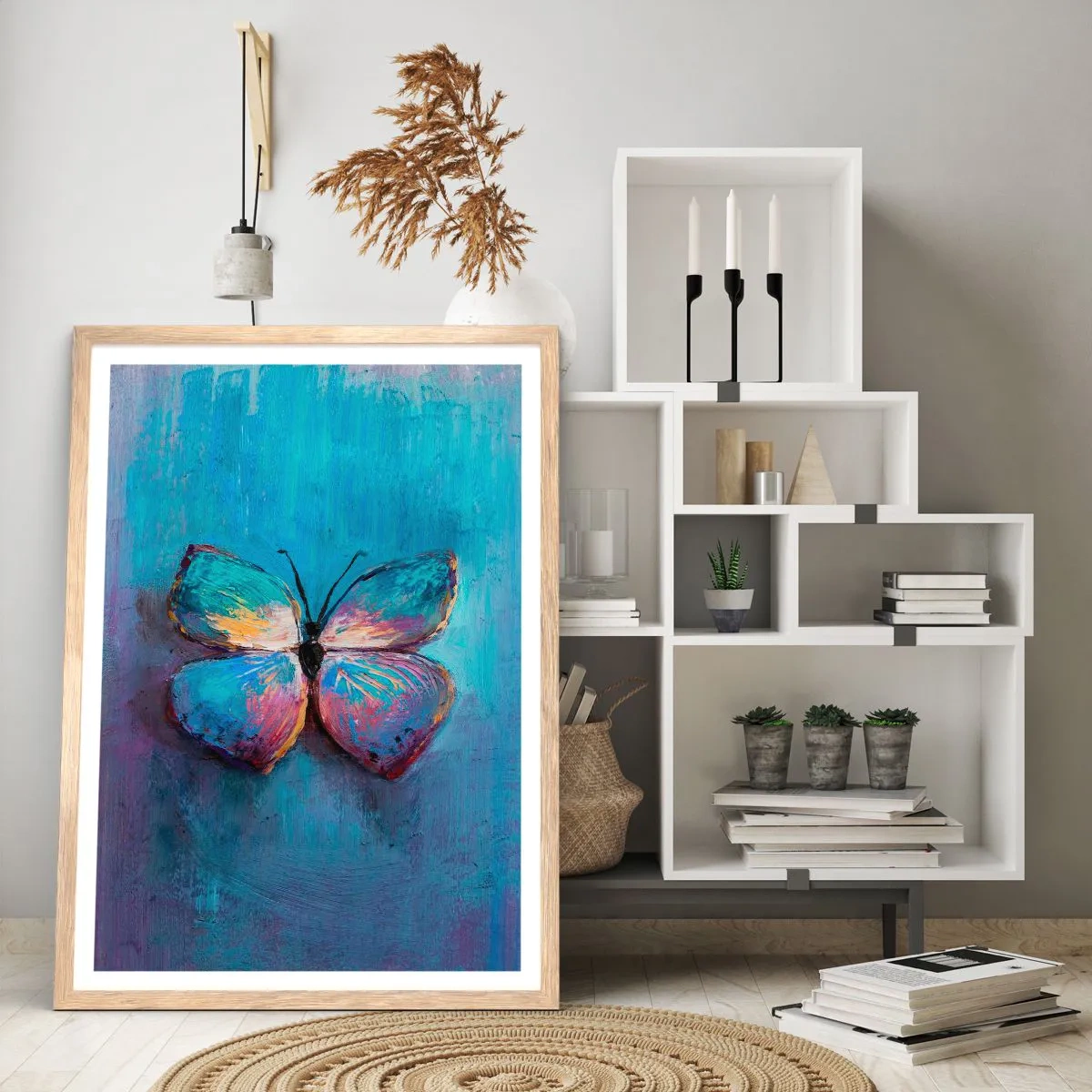 Plagát v ráme zo svetlého duba - V celej svojej kráse - 61x91 cm