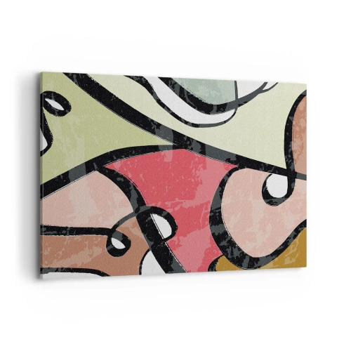 Obraz na plátne - Piruety uprostred farieb - 100x70 cm