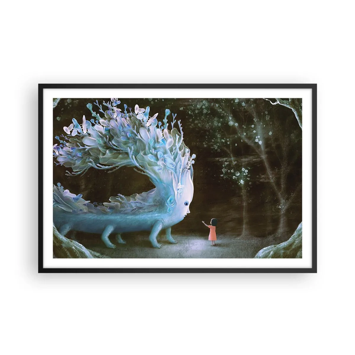 Plagát v čiernom ráme - Fantastické stretnutie - 91x61 cm