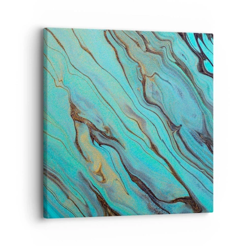 Obraz na plátne - Tyrkysový príliv - 30x30 cm
