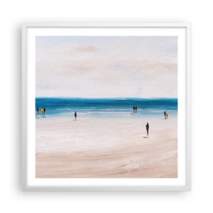 Plagát v bielom ráme - Prirodzená potreba - 60x60 cm