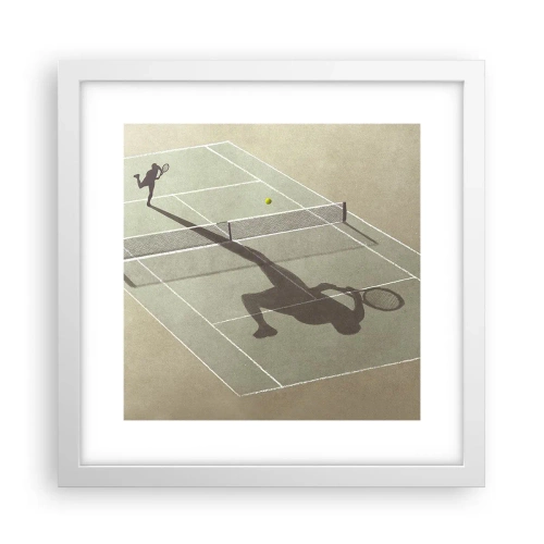 Plagát v bielom ráme - Dobývanie samého seba - 30x30 cm