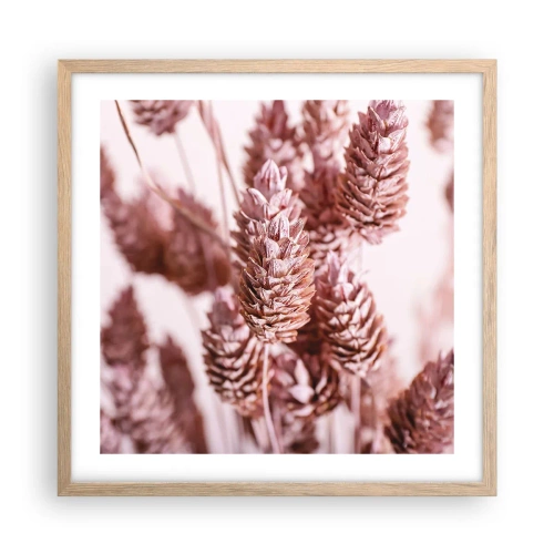 Plagát v ráme zo svetlého duba - Zdanlivo nenápadné - 50x50 cm