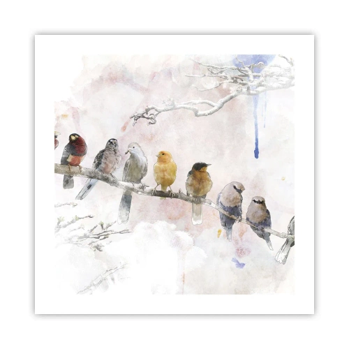 Plagát - Okrídlené stretnutie - 50x50 cm