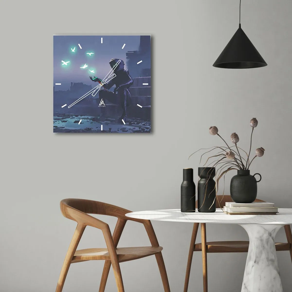 Nástenné hodiny - Život sa vráti - 40x40 cm