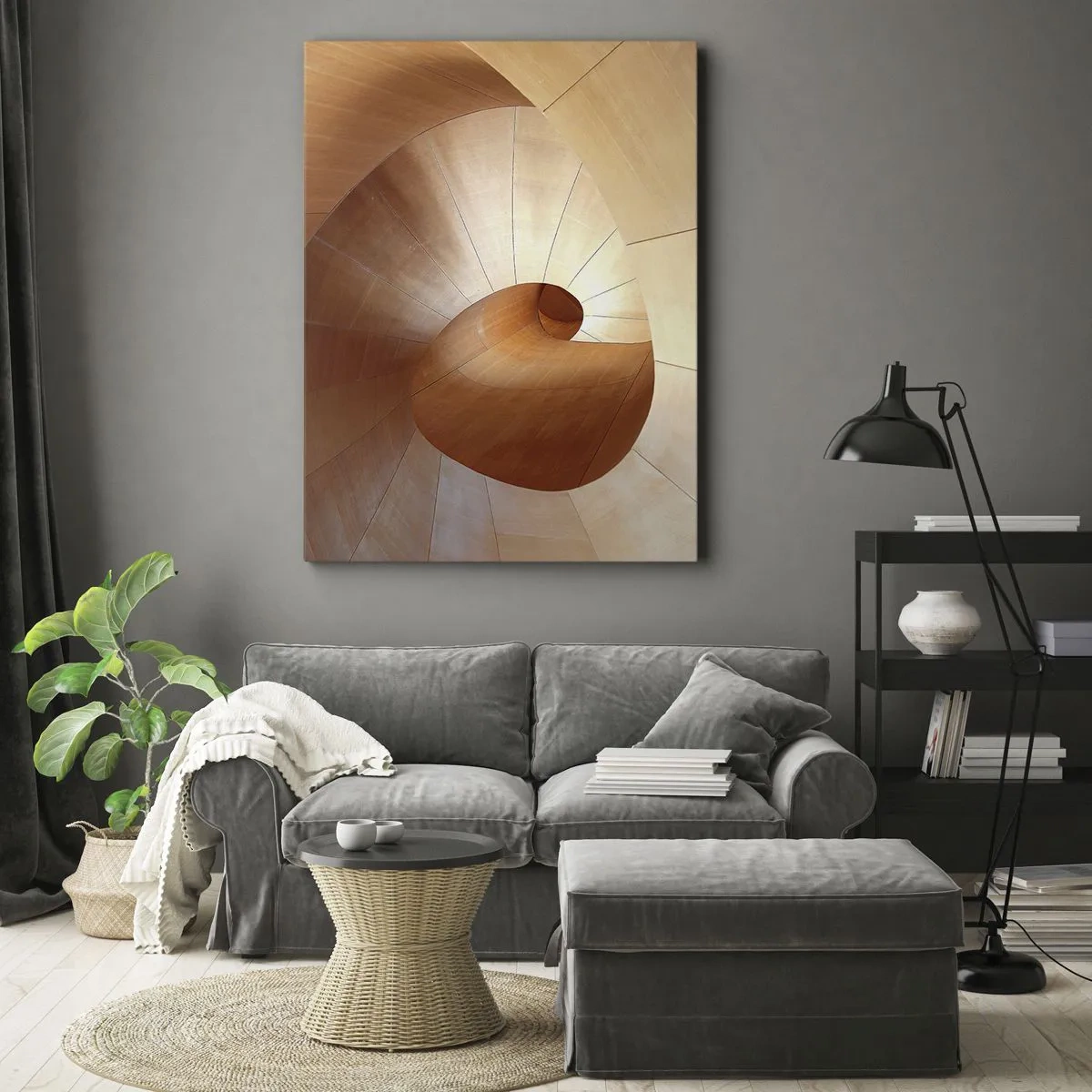 Obraz na plátne - Architektonická serpentína - 50x70 cm