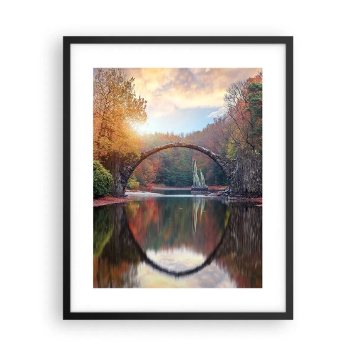 Plagát v čiernom ráme - Za zrkadlom - 40x50 cm