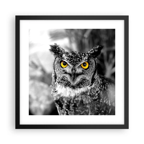 Plagát v čiernom ráme - Nič sa neschová - 40x40 cm