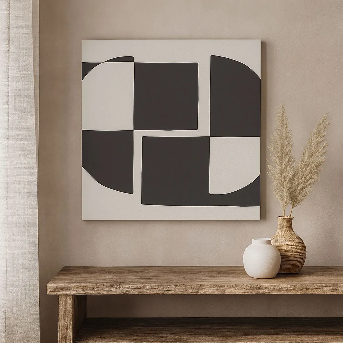 Obraz na plátne - Antitéza – syntéza - 30x30 cm