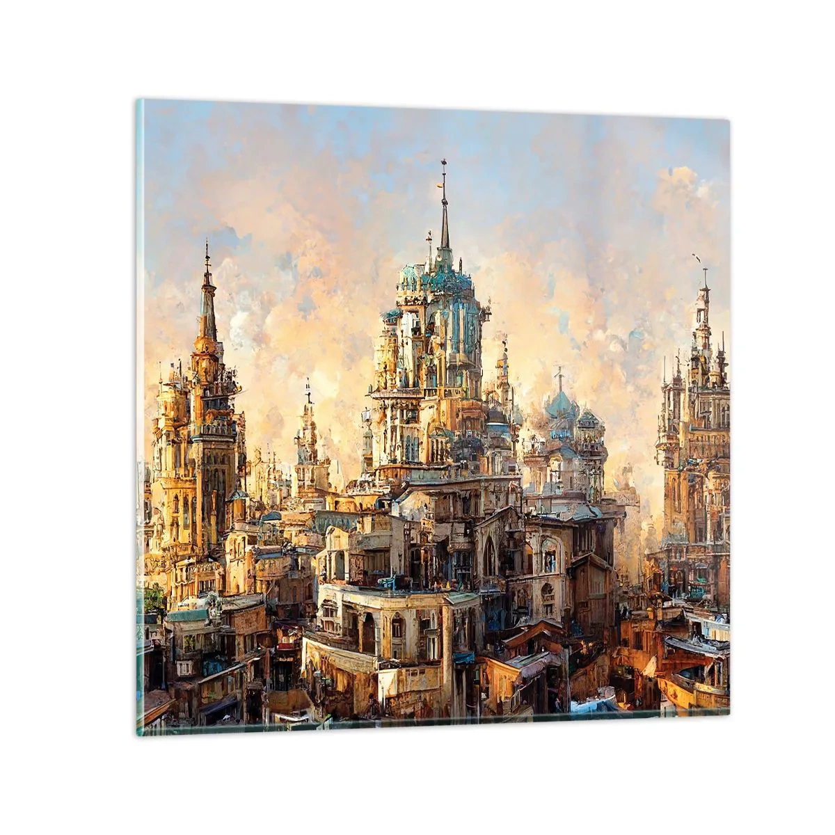 Obraz na skle - Mesto miest - 70x70 cm