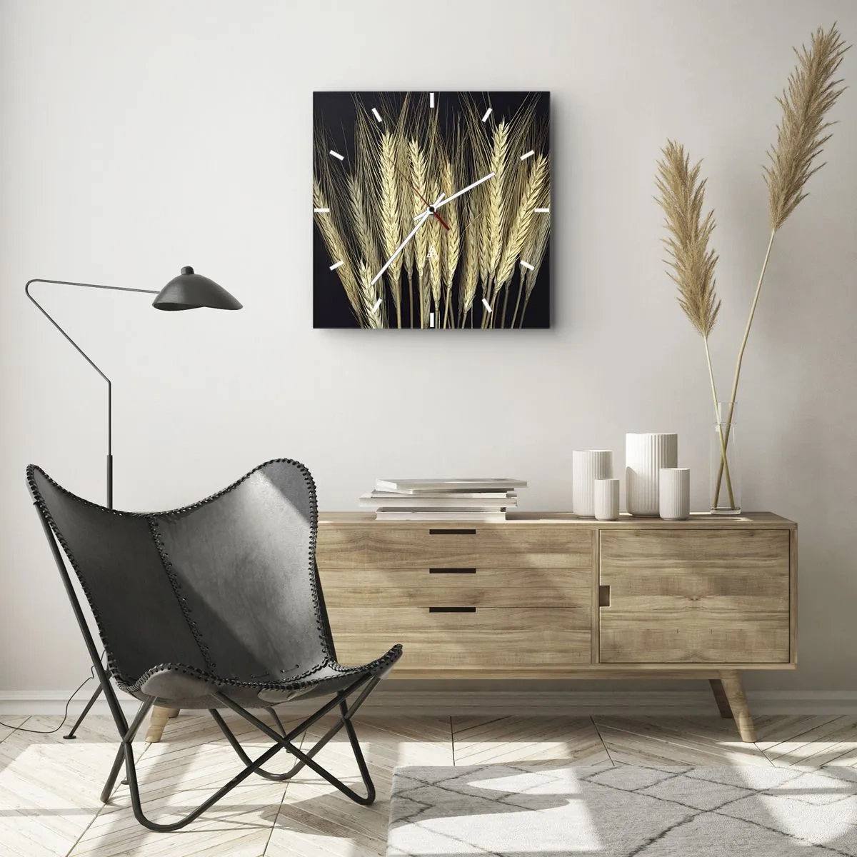 Nástenné hodiny - Rustikálna mágia - 40x40 cm