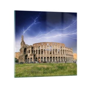 Obraz na skle - Aréna boja - 50x50 cm