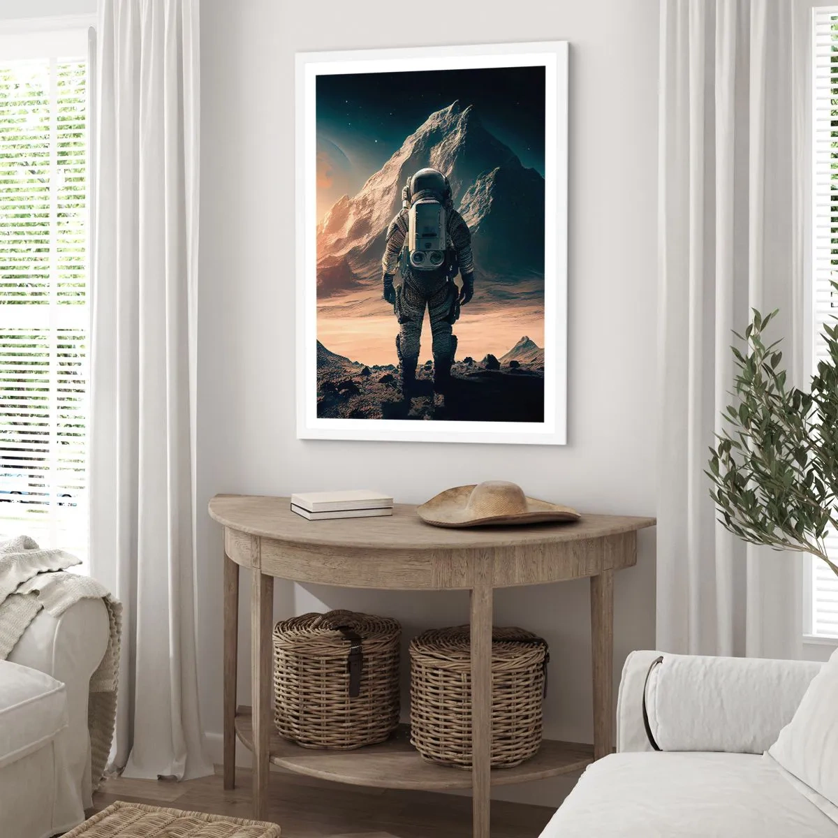 Plagát v bielom ráme - Nová výzva - 40x50 cm