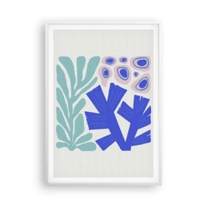 Plagát v bielom ráme - Podvodná záhrada - 70x100 cm