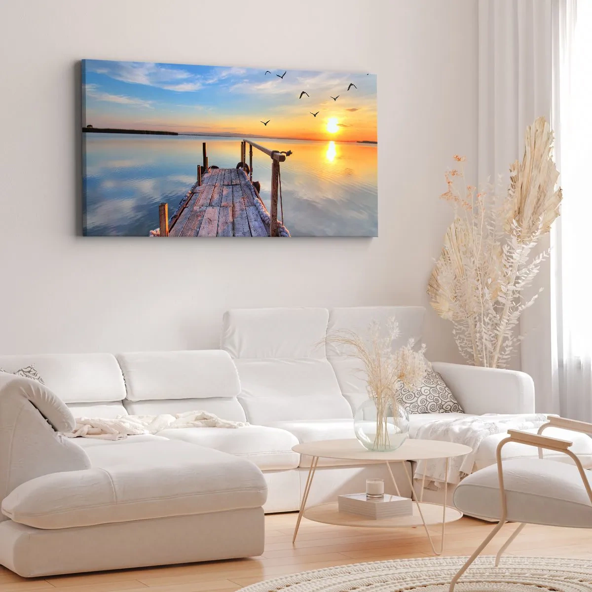 Obraz na plátne - Ísť pred seba smerom k slnku - 100x40 cm
