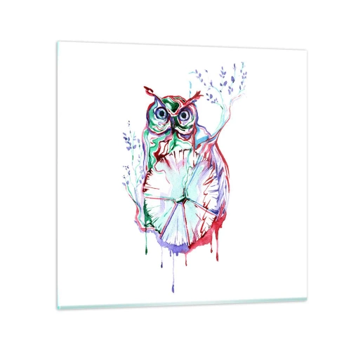 Obraz na skle - Múdra od prírody - 30x30 cm