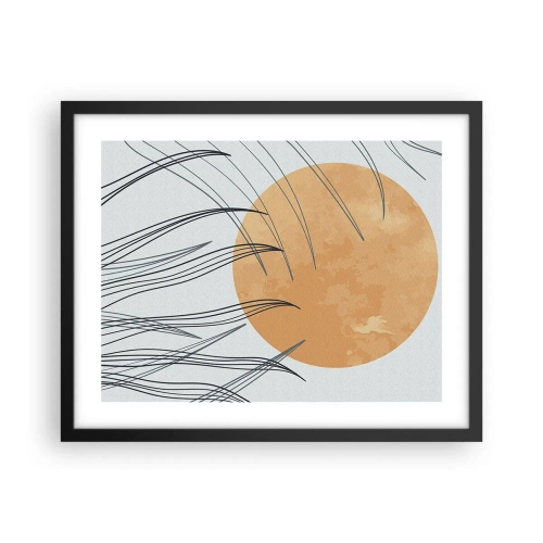 Plagát v čiernom ráme - Vždy ku slnku - 50x40 cm