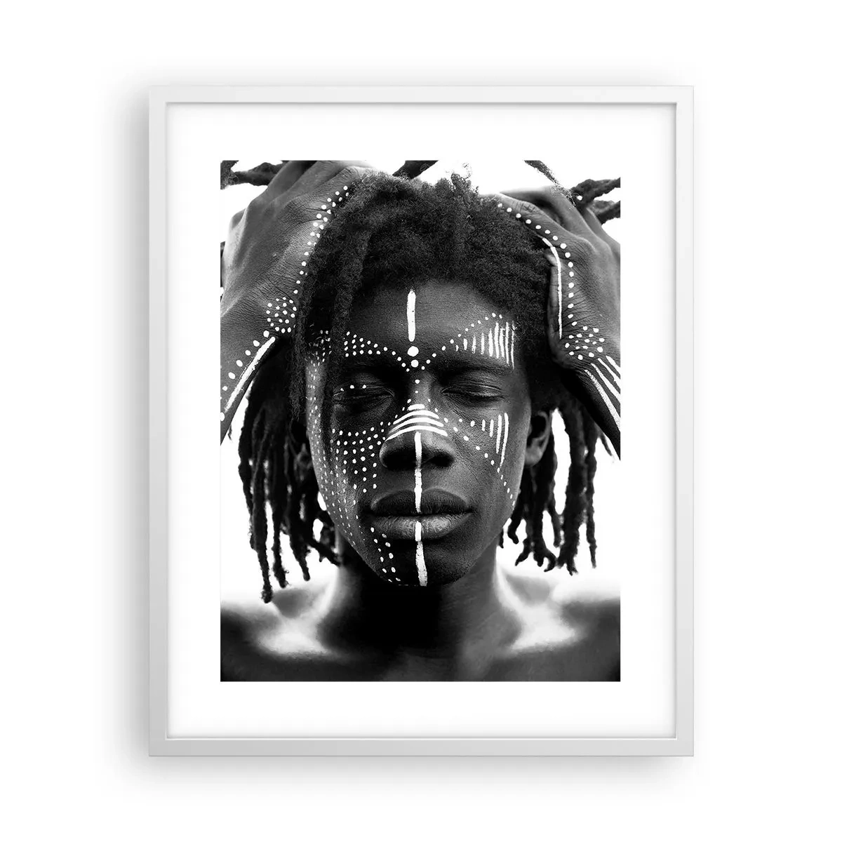 Plagát v bielom ráme - Kde si? - 40x50 cm
