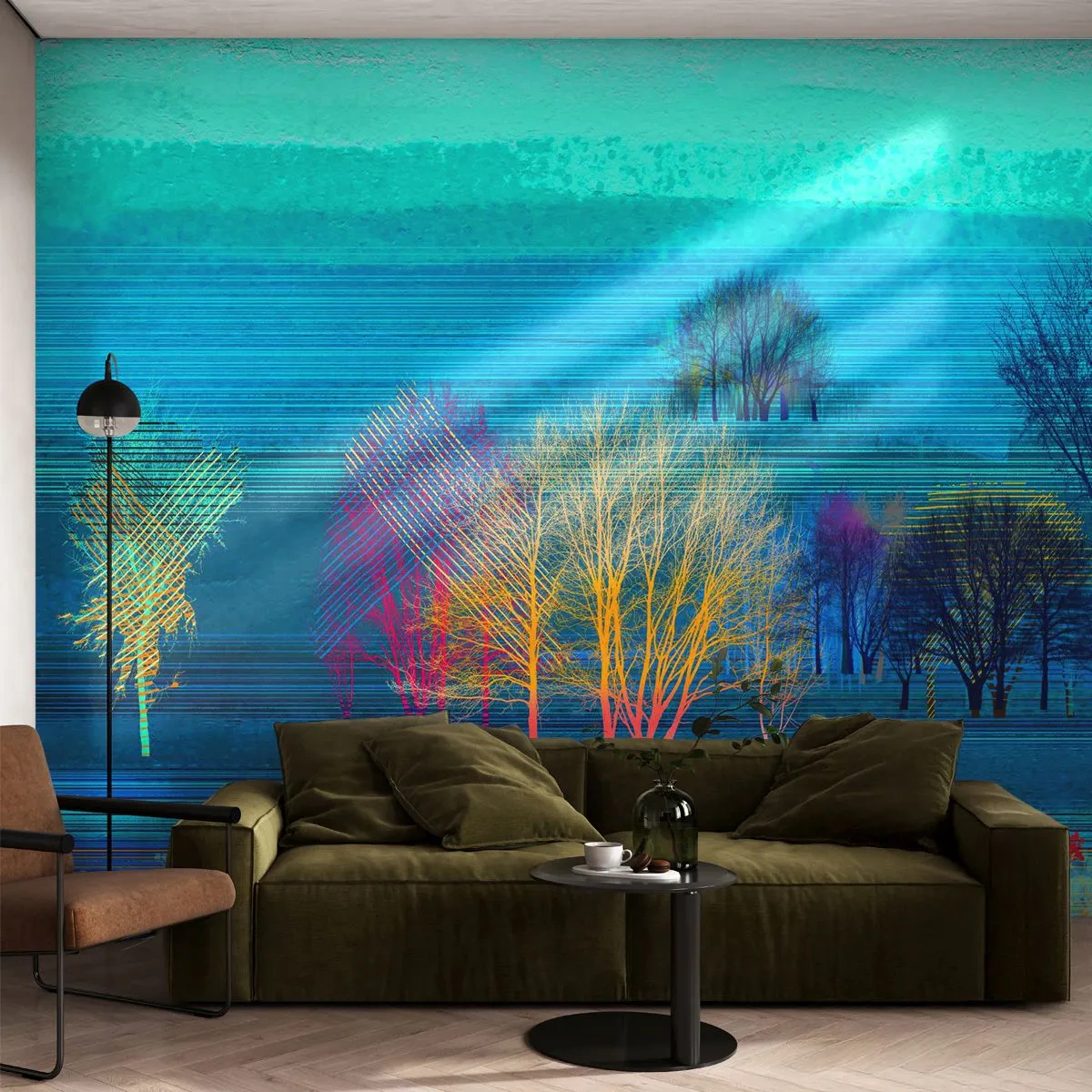 Fototapeta Premium Sand - Fantastická krajina - Krajina, les, Abstrakcia - 200x140 cm