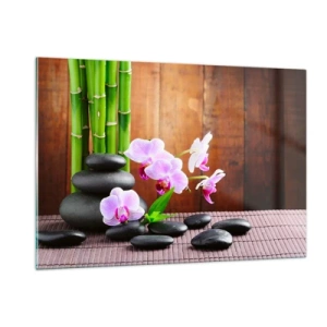 Obraz na skle - Zoznámte sa s potešením východu - 120x80 cm