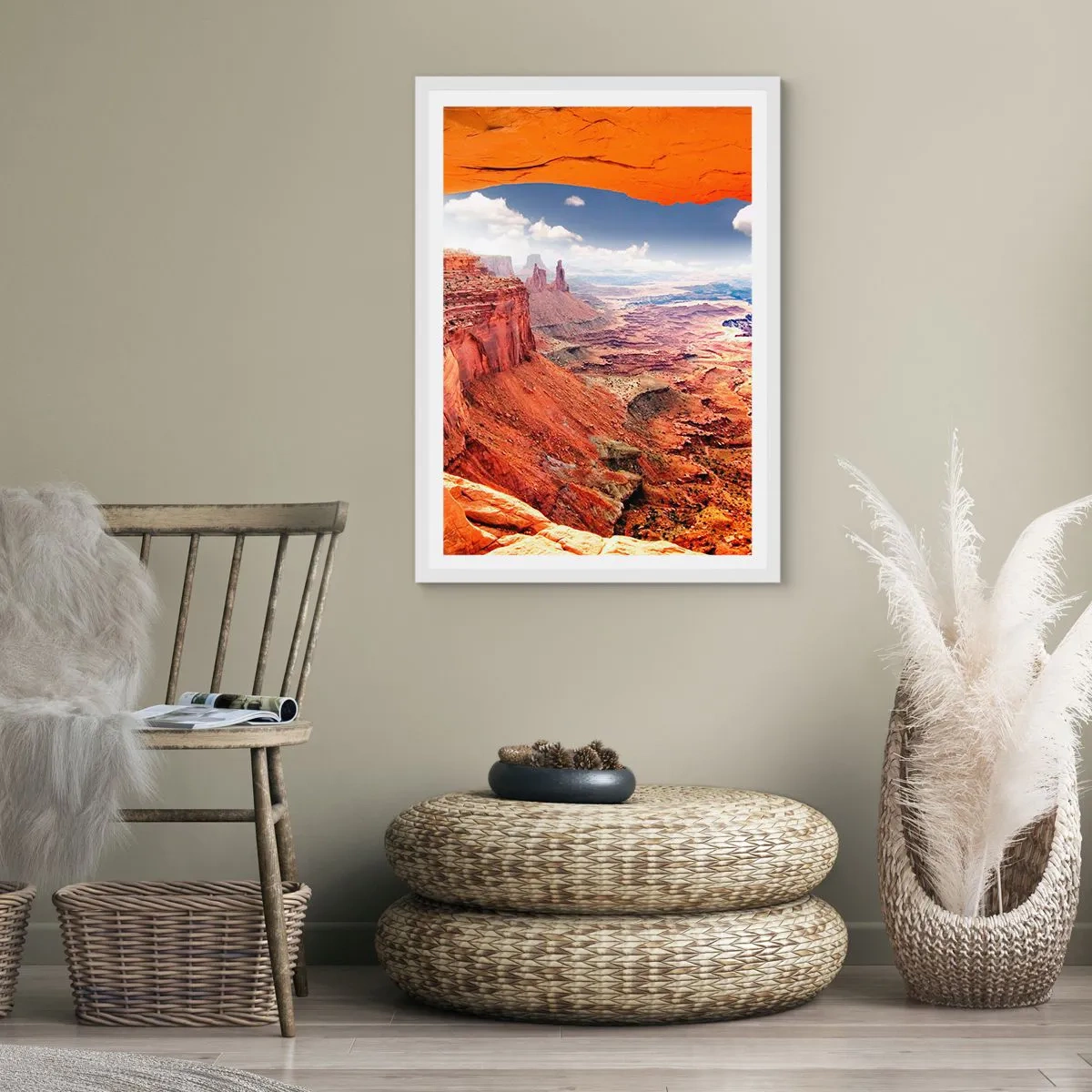 Plagát v bielom ráme - Vytesané samotnou prírodou - 70x100 cm