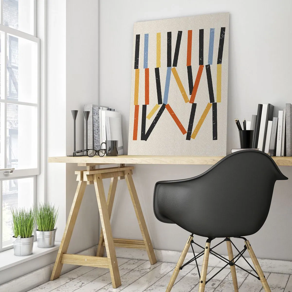 Obraz na skle - Kompozícia na úrovni - 80x120 cm