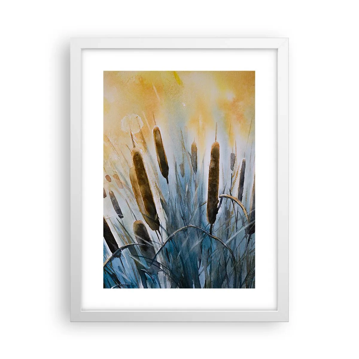 Plagát v bielom ráme - Chlad vody, žiara slnka - 30x40 cm