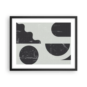 Plagát v čiernom ráme - Kompozícia nad a pod - 50x40 cm