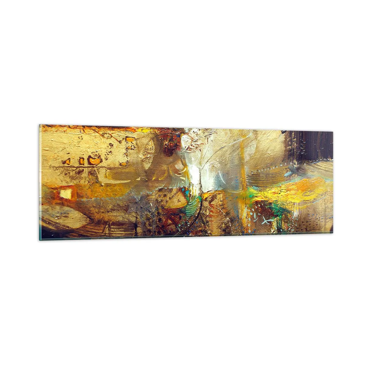 Obraz na skle - Zima, teplejšie, horúco - 90x30 cm