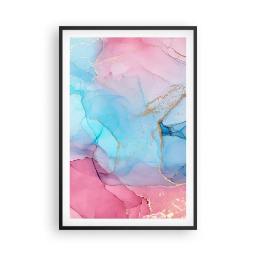Plagát v čiernom ráme - Stretávanie a prelínanie - 61x91 cm