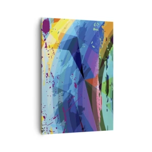 Obraz na plátne - Farebné závraty - 70x100 cm