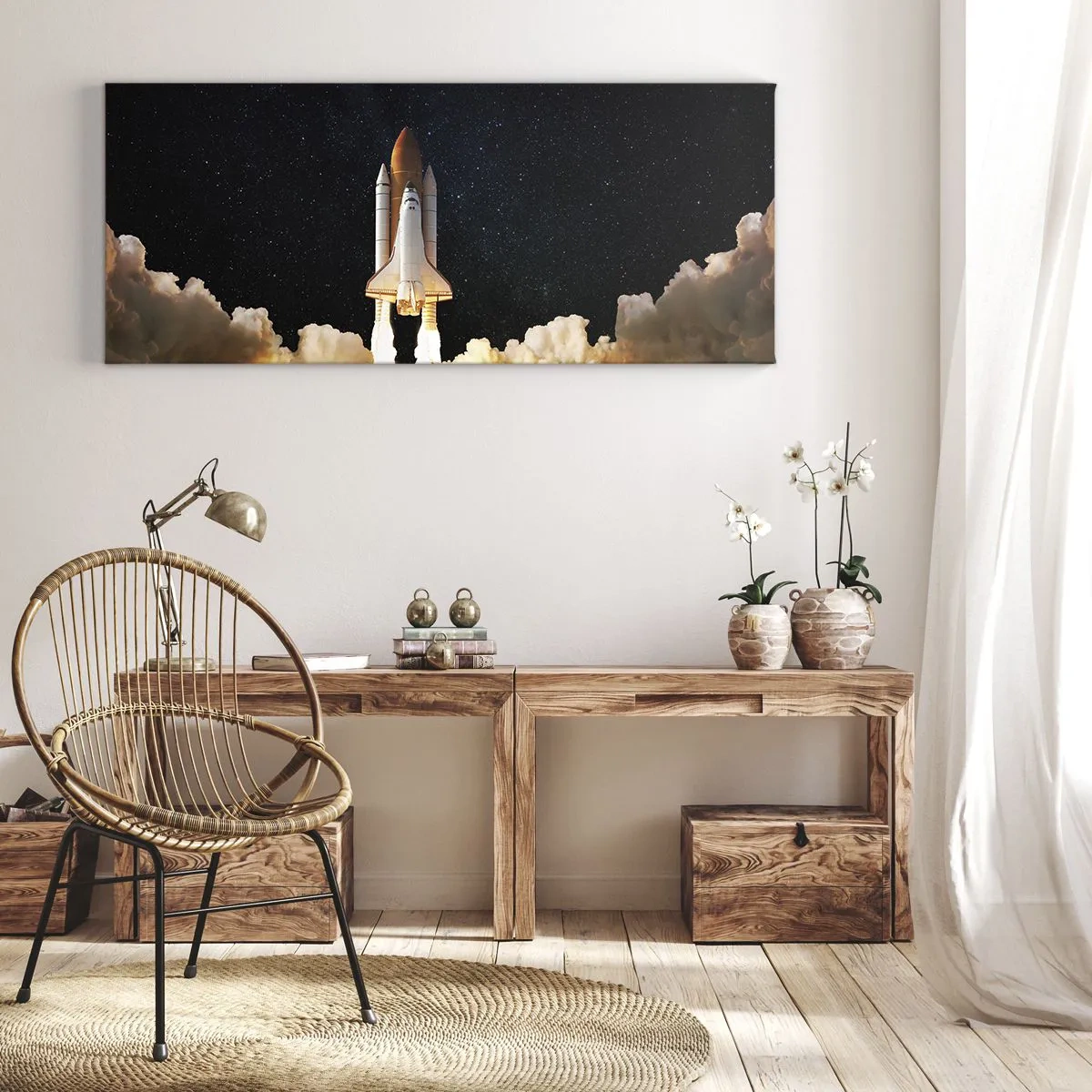 Obraz na plátne - Ad astra! - 140x50 cm