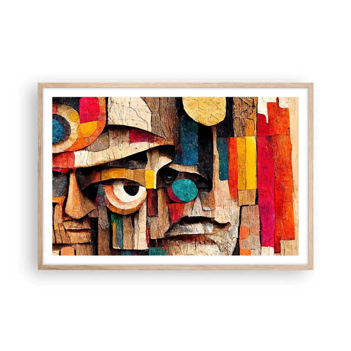 Plagát v ráme zo svetlého duba - Vidím ťa… - 91x61 cm