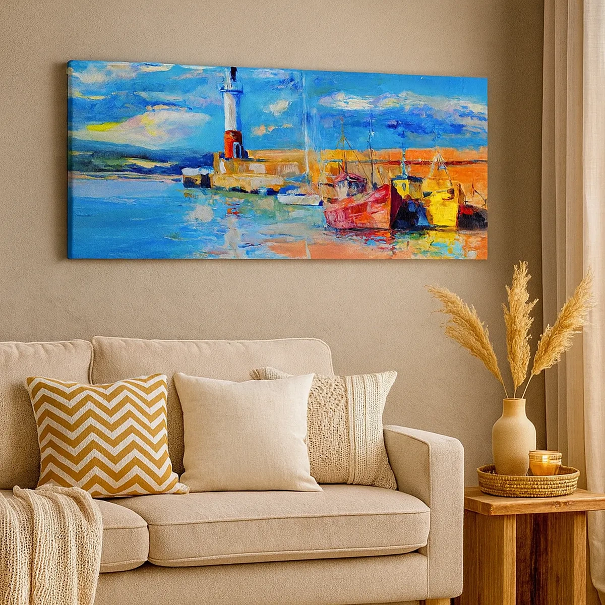 Obraz na plátne - Popoludní v dúhovom zálive - 30x30 cm