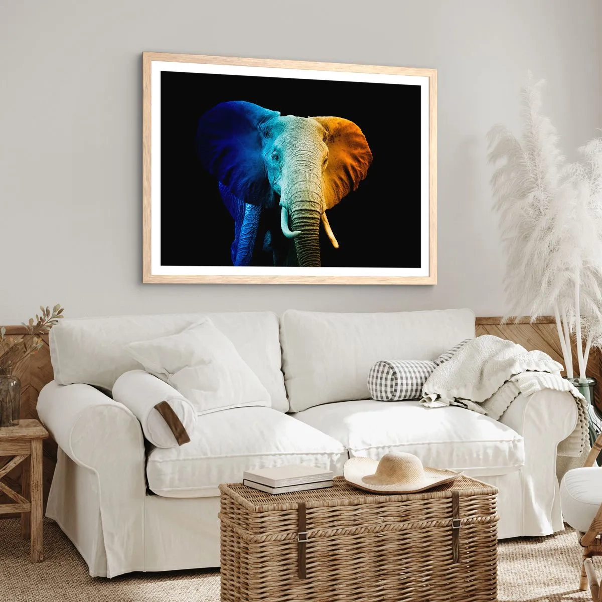 Plagát v ráme zo svetlého duba - Excentrický muž, avšak nie podivín - 70x50 cm