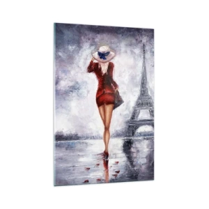 Obraz na skle - Parížske symboly - 70x100 cm
