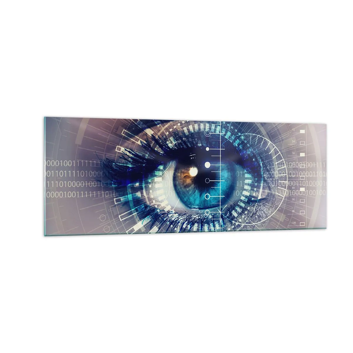 Obraz na skle - Myslíš si, že ma poznáš - 140x50 cm