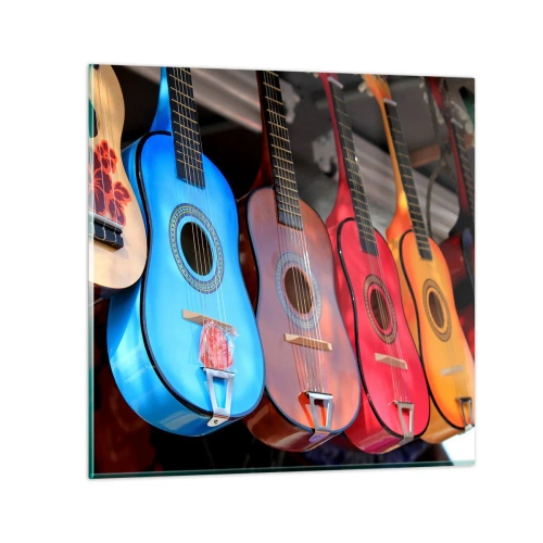 Obraz na skle - Latinskoamerická atmosféra - 30x30 cm