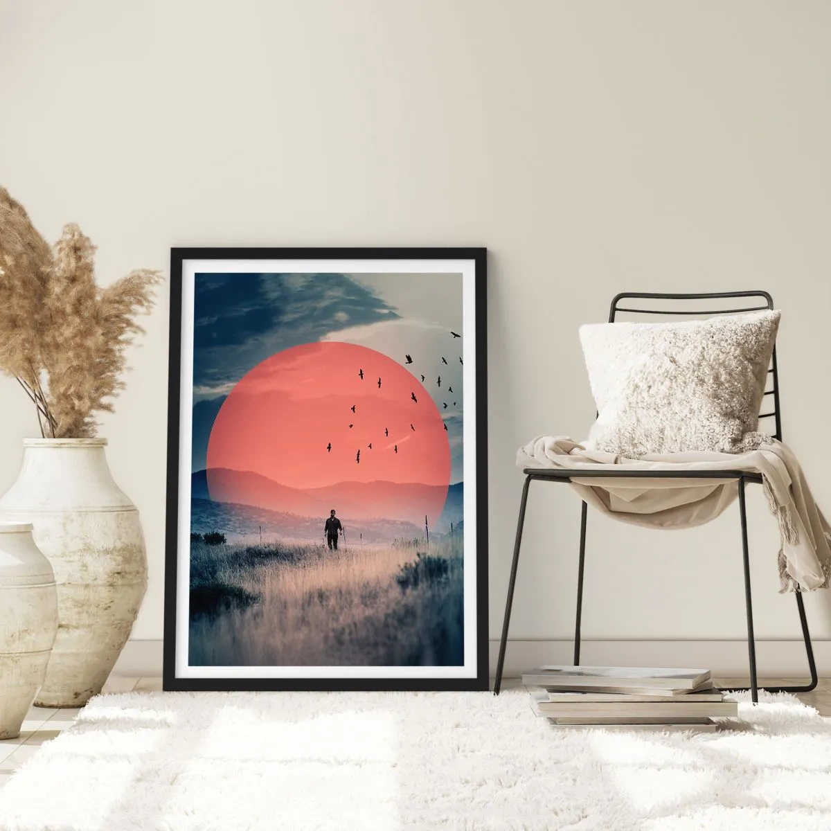 Plagát v čiernom ráme - Vo svojom živle - 61x91 cm